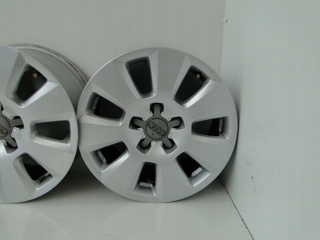 4x Alufelge 16 Zoll 7.5" 5x112 37ET Silber Audi Rim Wheel