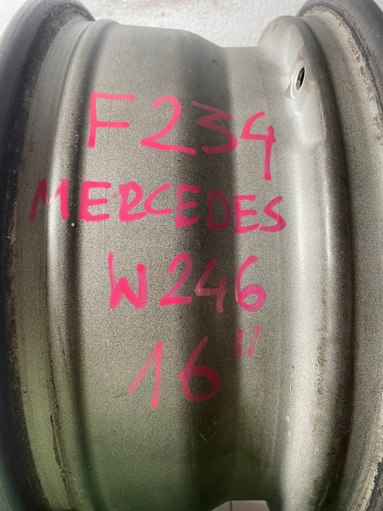1x Alufelge 16 Zoll 6.5" 5x112 49ET Matt Schwarz A2464010000 Mercedes-Benz W246 FEL9647961814dq