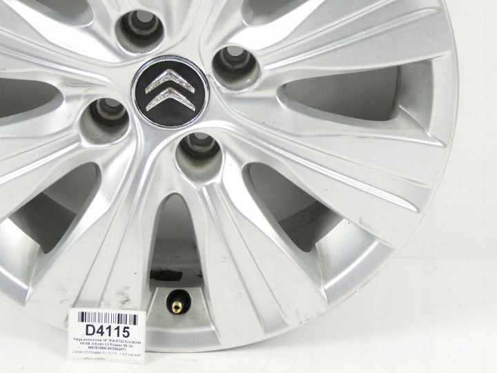 1x Alufelge 16 Zoll 6.0" 4x108 23ET 9681810880 9675562577 Citroën Picasso I C3 FEL1946759698qa
