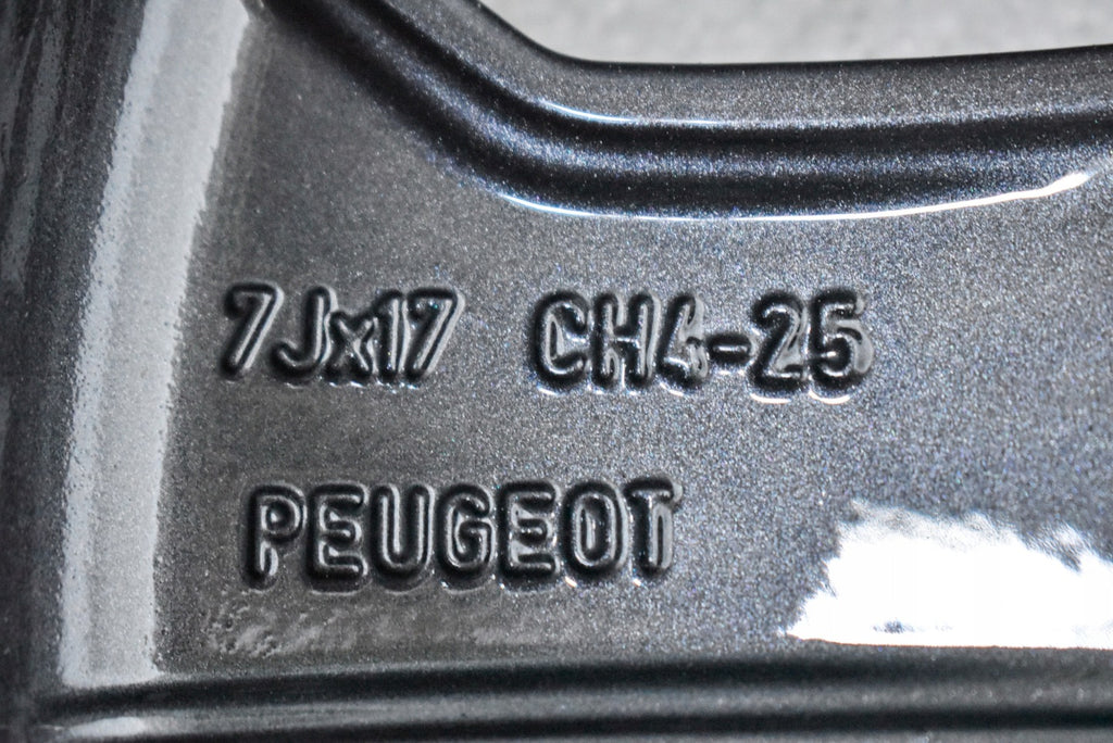 1x Alufelge 17 Zoll 7.0" 4x108 25ET Glanz Graphit 9673773777 Peugeot Rim Wheel FEL1749046404pc