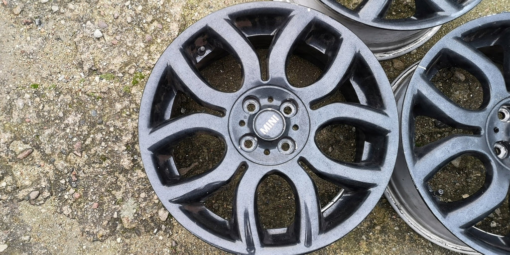 3x Alufelge 17 Zoll 7.0" 4x100 48ET Glanz Schwarz 6775801-13 6775685-13 Mini R56