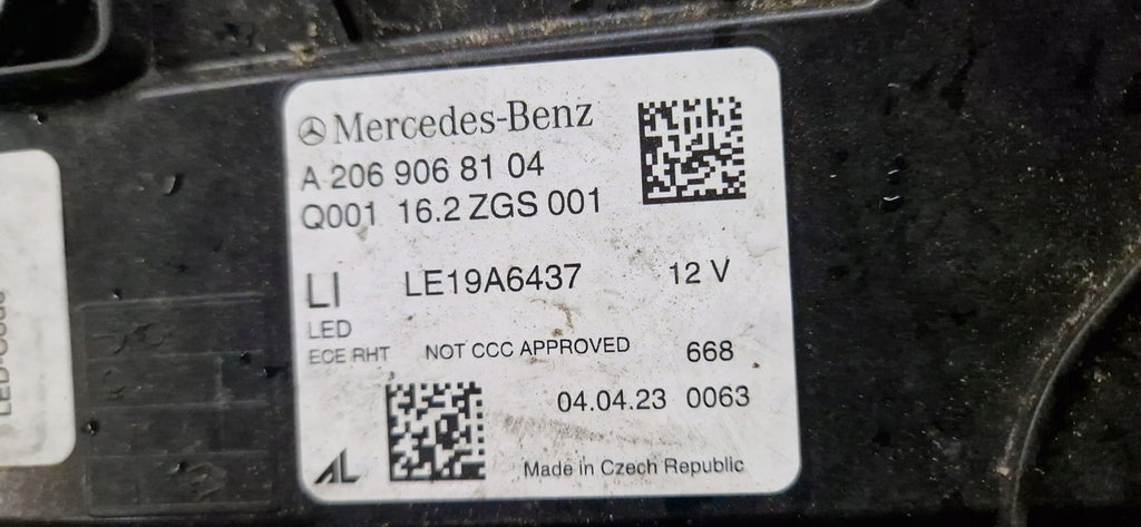 Frontscheinwerfer Mercedes-Benz W206 A2069068104 Links Scheinwerfer Headlight SCH5743320726wx