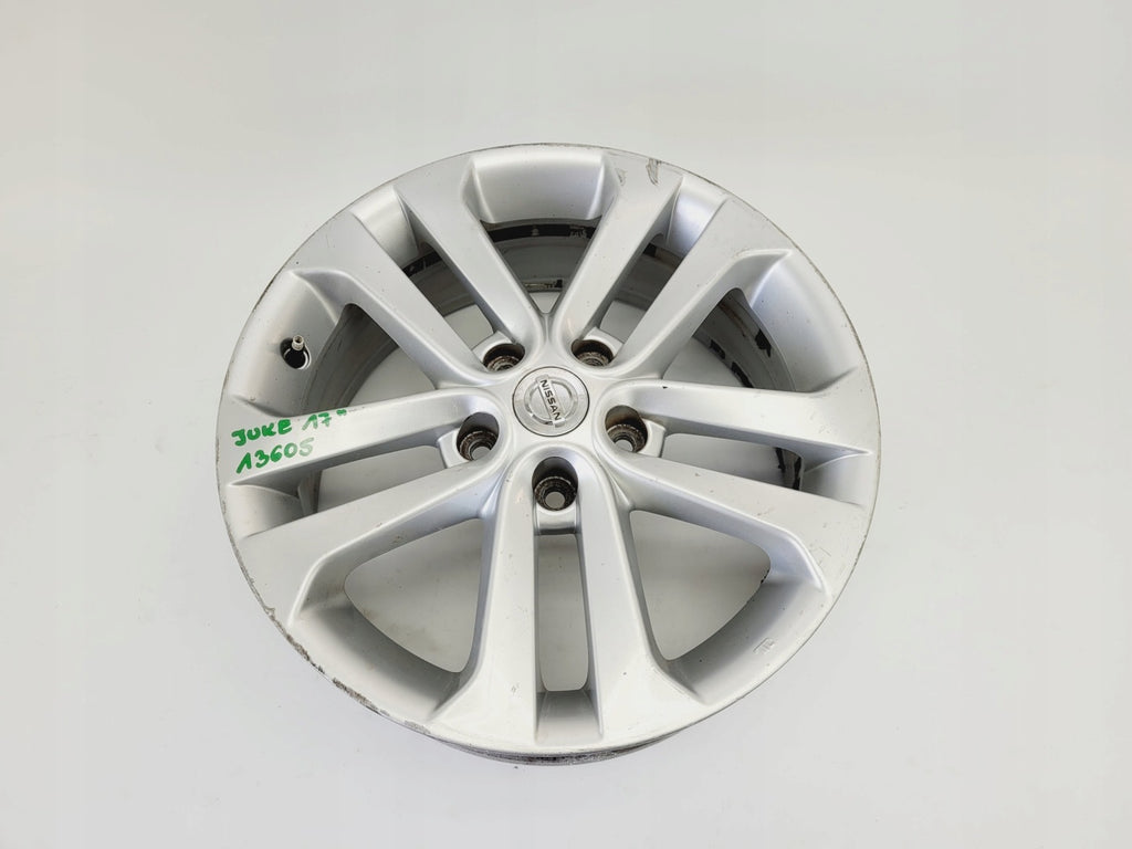 1x Alufelge 17 Zoll 7.0" 5x114.3 47ET Glanz N457017 Nissan Juke Rim Wheel FEL2227552836gu