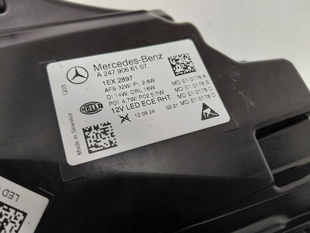 Frontscheinwerfer Mercedes-Benz W247 A2479066107 Full LED Links Headlight SCH9011238107tf
