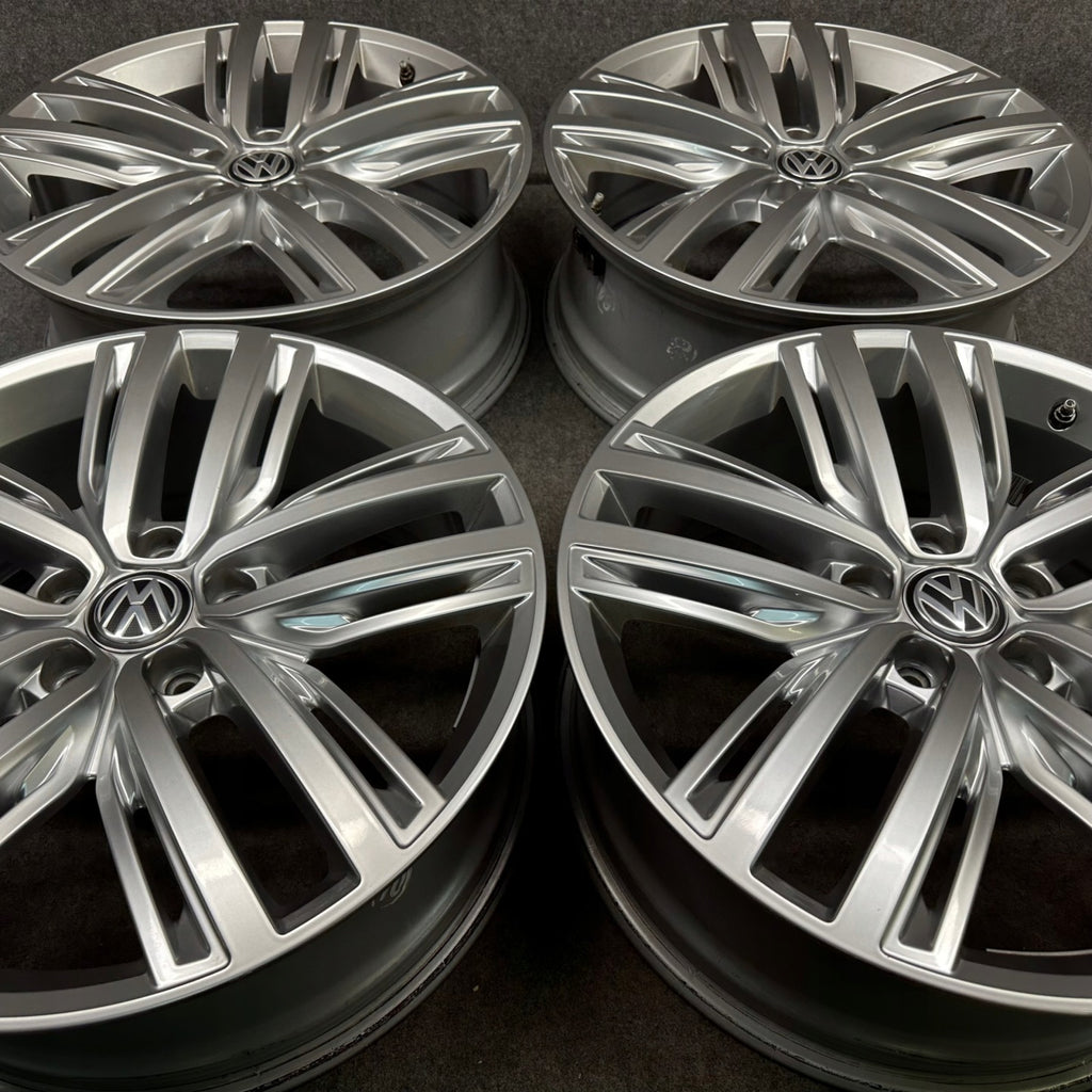 4x Alufelge 19 Zoll 7.0" 5x112 43ET Glanz Silber 5NA601025N VW Tiguan Rim Wheel FEL6684127630vh
