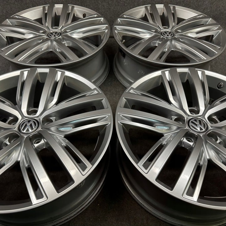 4x Alufelge 19 Zoll 7.0" 5x112 43ET Glanz Silber 5NA601025N VW Tiguan Rim Wheel FEL6684127630vh