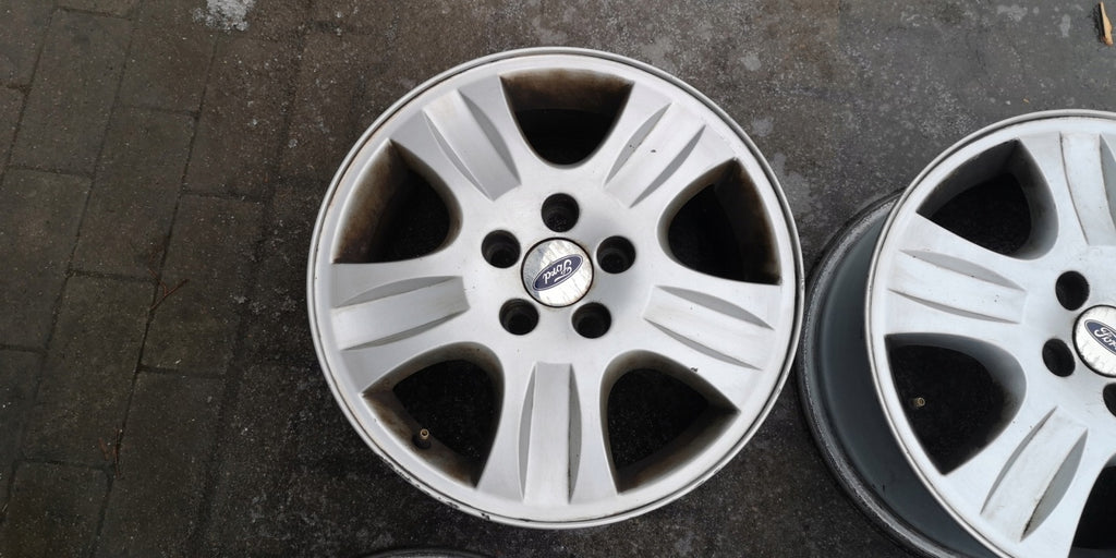 1x Alufelge 16 Zoll 6.5" 5x108 52 5ET Glanz Silber Ford Focus C-Max Rim Wheel FEL5821654032ea