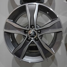 Load image into Gallery viewer, 4x Alufelge 17 Zoll 7.0" 5x112 48 5ET Glanz A2054010800 Mercedes-Benz Superb I FEL5651466239tz