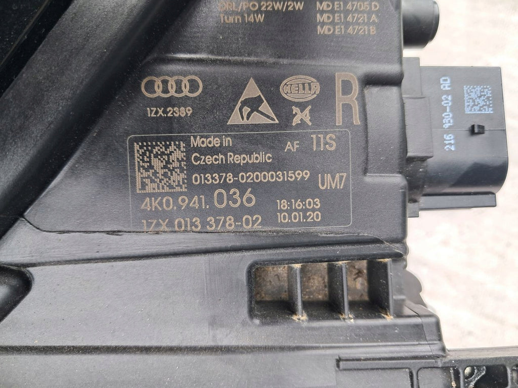 Frontscheinwerfer Audi A6 C8 4K0941036 Full LED Rechts Scheinwerfer Headlight