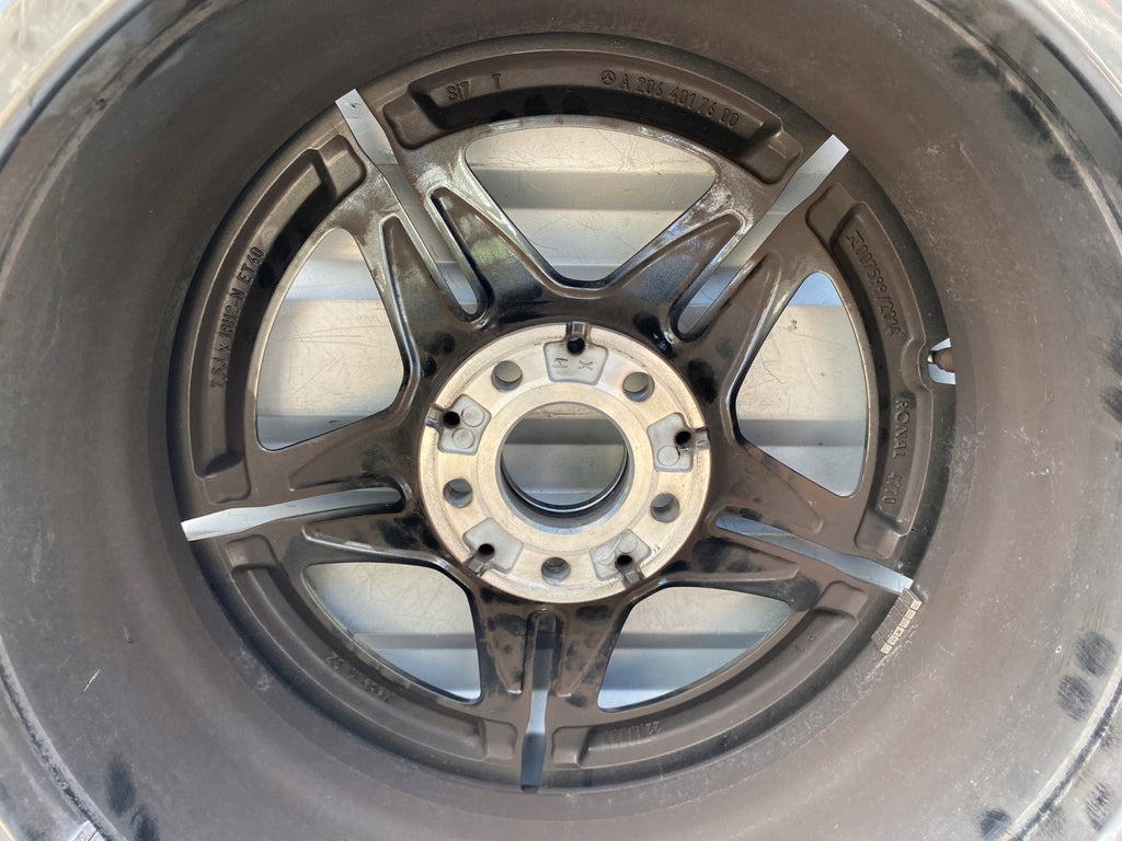 1x Alufelge 18 Zoll 7.5" 5x112 40ET Glanz Schwarz A2064017600 Mercedes-Benz W206 FEL6788579895ow