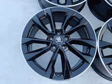 Load image into Gallery viewer, 4x Alufelge 18 Zoll 7.0" 5x112 45ET Glanz Schwarz 57A601025AS Skoda Kodiaq FEL5801188221cs