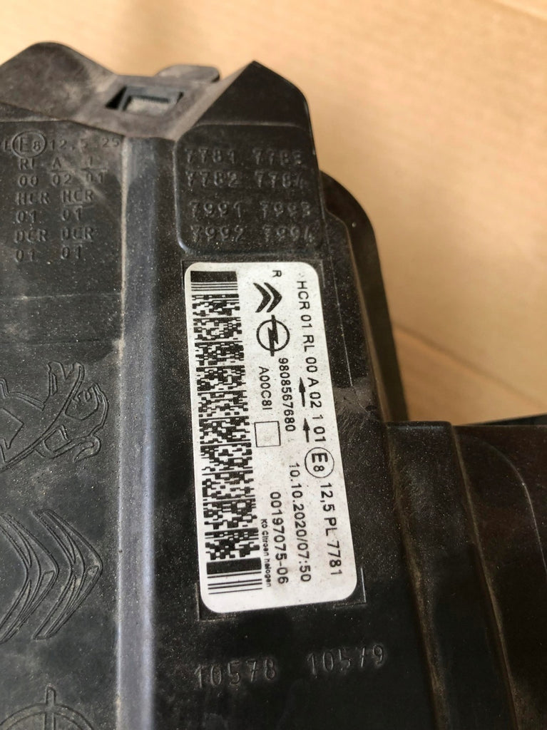 Frontscheinwerfer Citroën Jumpy III 9808567680 Rechts Scheinwerfer Headlight