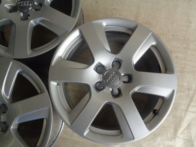 4x Alufelge 17 Zoll 7.5" 5x112 37ET Glanz Silber 4G0601025L Audi Rim Wheel