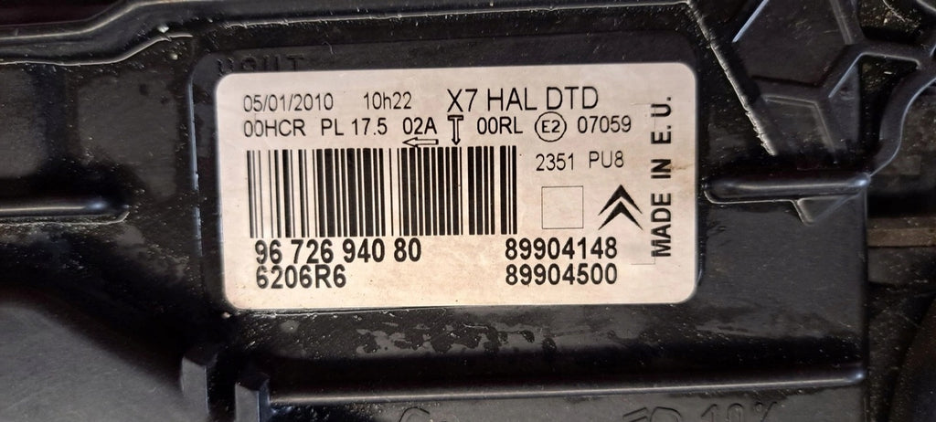 Frontscheinwerfer Citroën C5 III 9672694080 Rechts Scheinwerfer Headlight