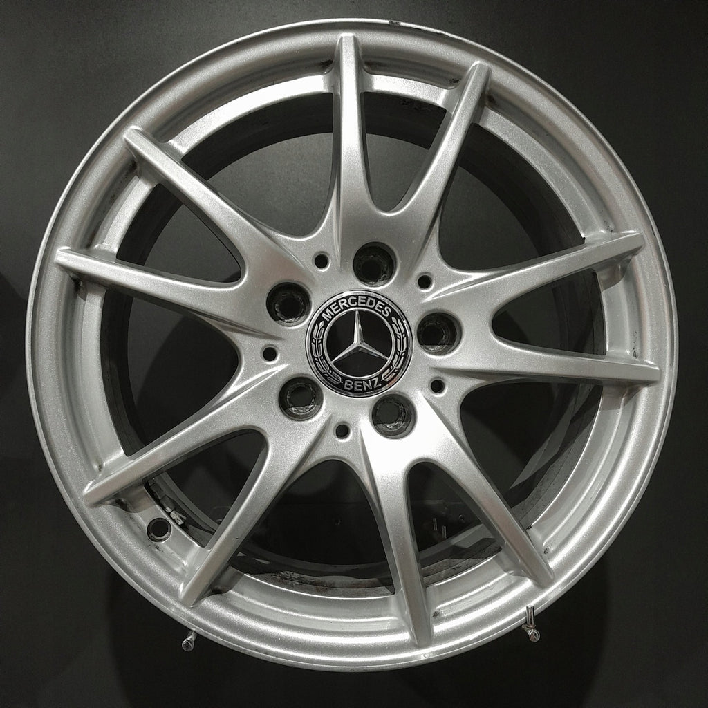 4x Alufelge 16 Zoll 6.5" 5x112 49ET Glanz Silber A2464011302 Mercedes-Benz FEL4716097547ig