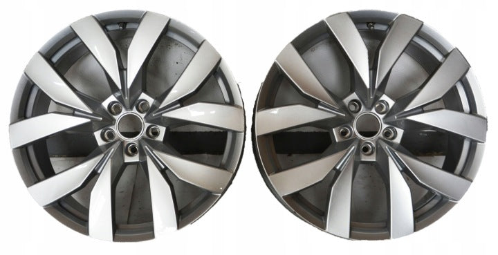 2x Alufelge 20 Zoll 9.0" 5x112 33ET Glanz Silber 760601025C VW Touareg Rim Wheel FEL9016875501rv
