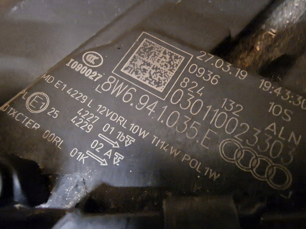 Frontscheinwerfer Audi A5 B9 8W6941035E Links Scheinwerfer Headlight