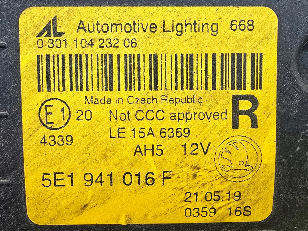 Frontscheinwerfer Skoda Octavia III 5E1941016F LED Rechts Scheinwerfer Headlight SCH8273682216tv