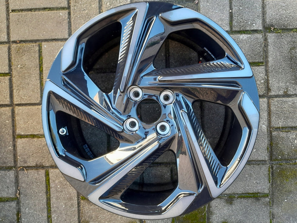 1x Alufelge 18 Zoll 7.0" 4x108 35ET Glanz Schwarz 9825299880 Citroën Ds3 FEL4902774653dv