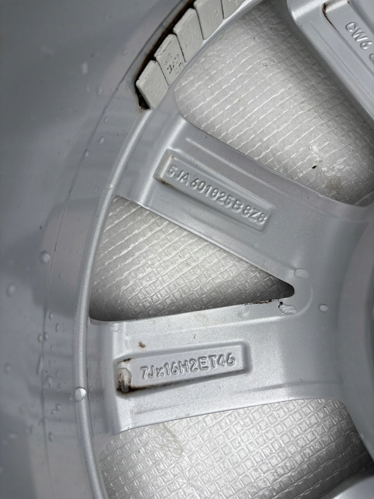 1x Alufelge 16 Zoll 7.0" 5x100 46ET Glanz Silber 5JA601025B Skoda I Rim Wheel FEL4818729873jb