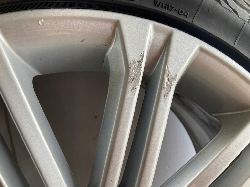 1x Alufelge 17 Zoll 7.0" 5x112 49ET Glanz Silber 5F0601025S Seat Leon Rim Wheel FEL4870248993xd