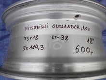 Laden Sie das Bild in den Galerie-Viewer, 1x Alufelge 18 Zoll 7.0&quot; 5x114.3 38ET Mitsubishi Outlander Rim Wheel