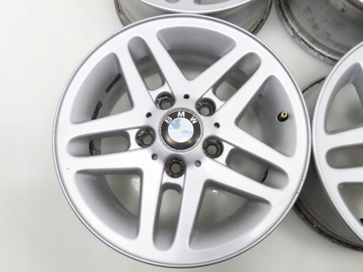 4x Alufelge 15 Zoll 6.5" 5x120 42ET Silber 10953687 BMW 3 E36 E46 E90 Rim Wheel FEL6844591495zq