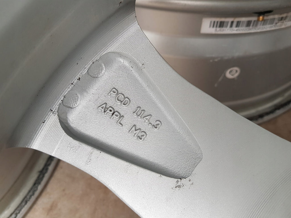 1x Alufelge 17 Zoll 7.0" 5x114.3 45ET Silber KH04-7017 Hyundai Tucson Rim Wheel