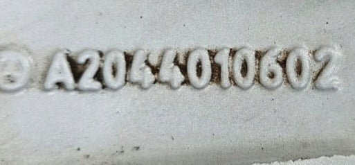 1x Alufelge 16 Zoll 7.0" 5x112 42ET Glanz Silber A2044010602 Mercedes-Benz