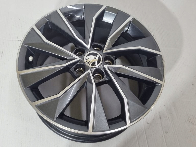 1x Alufelge 16 Zoll 7.0" 5x100 46ET 6V0601025 Mg Fabia Iii Rim Wheel FEL4899993725bj