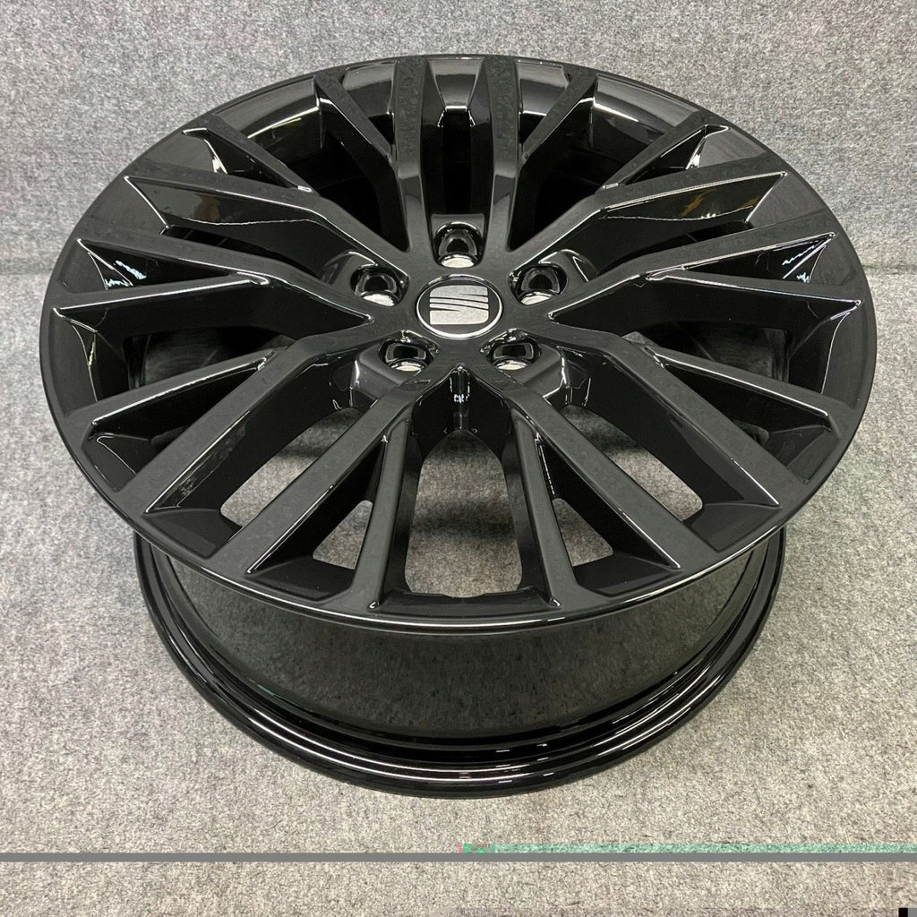 4x Alufelge 18 Zoll 7.5" 5x112 46ET Glanz Graphit 5FA601025D Mg Leon Rim Wheel FEL2454855047ly