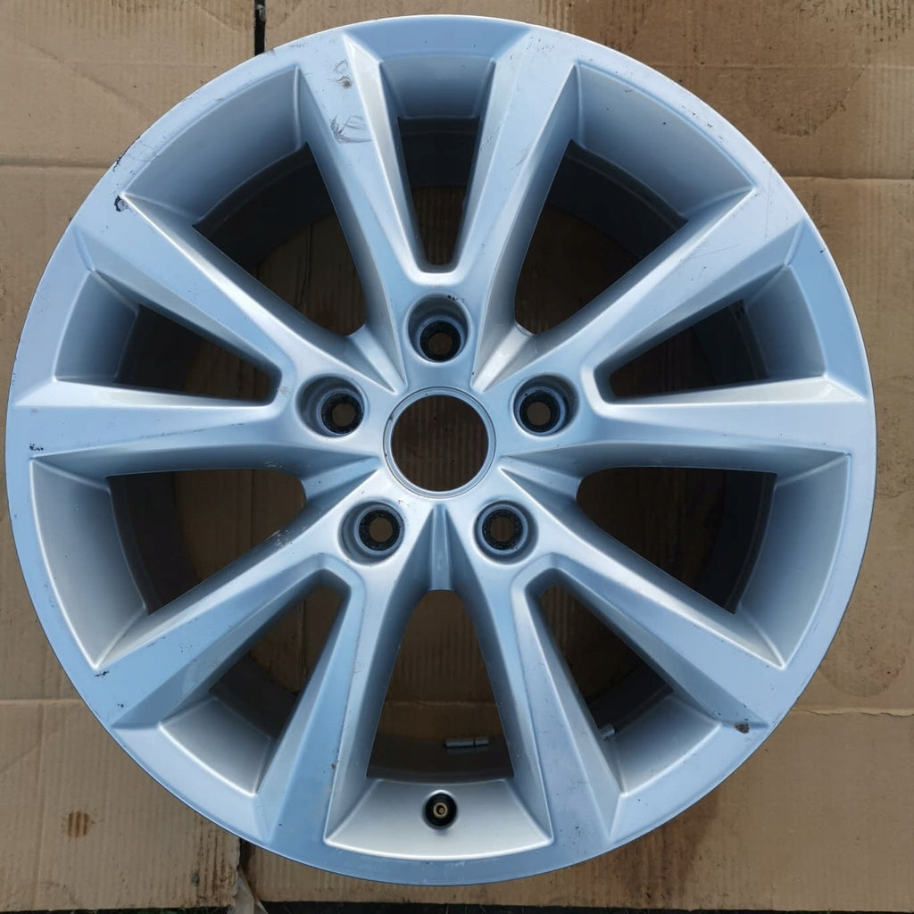 1x Alufelge 18 Zoll 8.0" 5x130 53ET Glanz Silber 7P6601025C VW Touareg Rim Wheel FEL6741902964fy