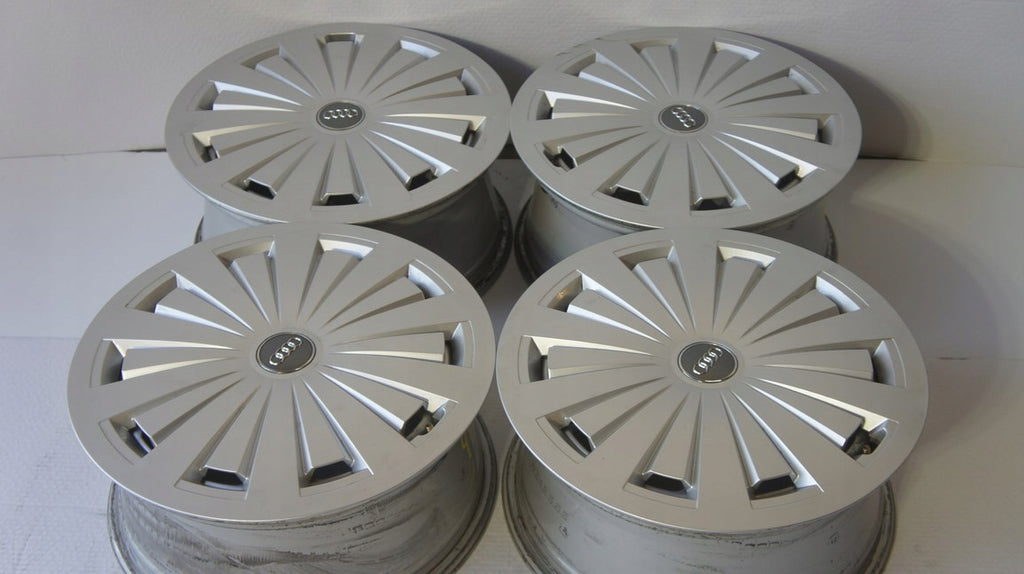 4x Alufelge 16 Zoll 7.0" 5x112 35ET Glanz Silber 8W0601025 Audi Rim Wheel