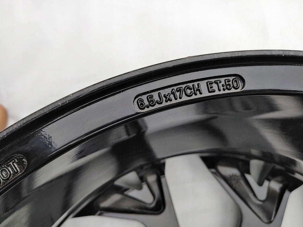 1x Alufelge 17 Zoll 6.5" 4x100 50ET Glanz Graphit KE409-5F210 Nissan Micra K14