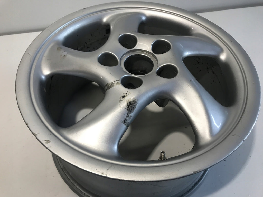 1x Alufelge 17 Zoll 9.0" 5x130 47ET Silber 461907 Porsche Rim Wheel