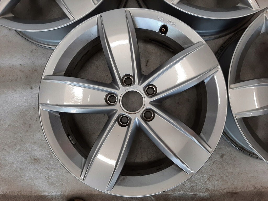 4x Alufelge 17 Zoll 6.5" 5x112 38ET Glanz Silber 5NA071497 VW Passat Tiguan FEL3746175827dc
