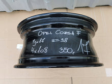 Load image into Gallery viewer, 1x Alufelge 17 Zoll 7.0" 4x108 38ET Glanz Schwarz 9332281680 Opel Corsa F FEL9440706088vk