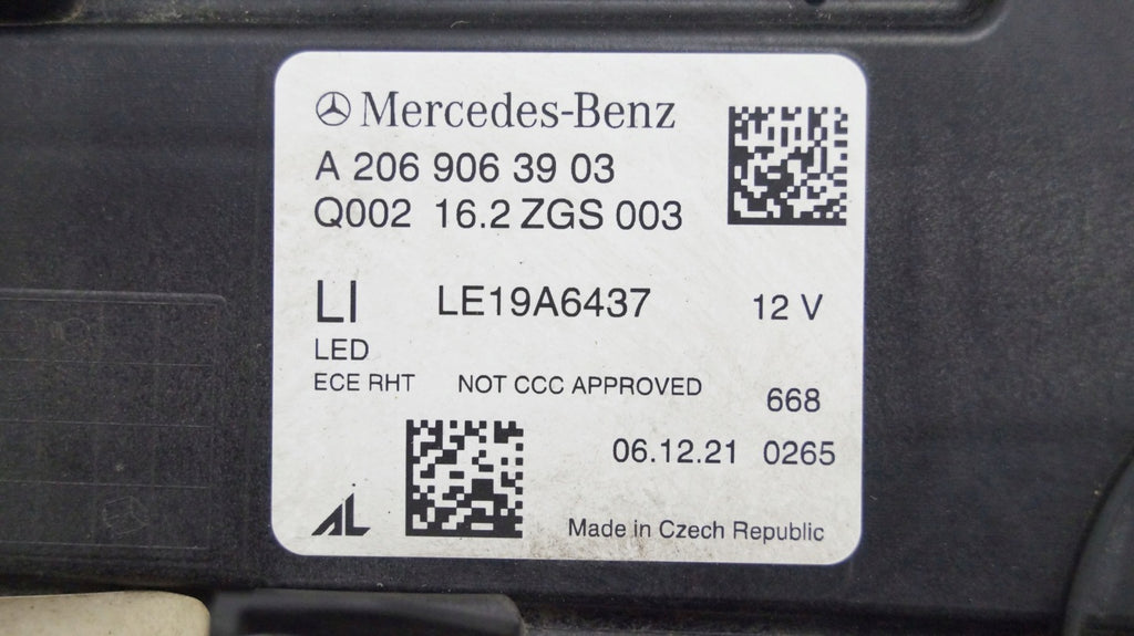Frontscheinwerfer Mercedes-Benz 2069063903 LED Links Scheinwerfer Headlight SCH4581428779kl
