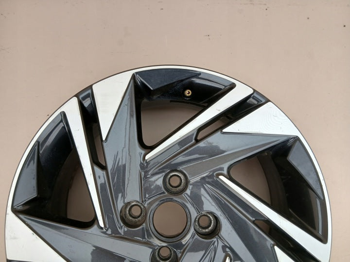 1x Alufelge 16 Zoll 6.0" 4x100 50ET Glanz 52910Q0200 Hyundai Bayon Rim Wheel FEL5745382971vw
