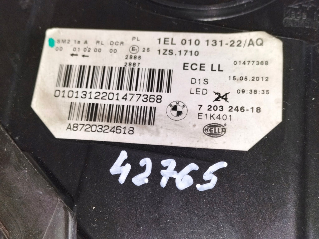 Frontscheinwerfer BMW 5 F11 F10 7203246 Xenon Rechts Scheinwerfer Headlight SCH1944275273tn