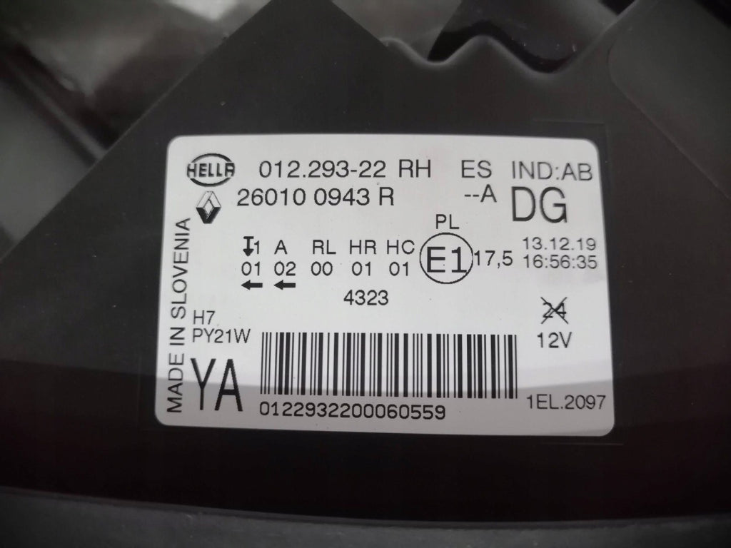 Frontscheinwerfer Renault Scenic 260100943R LED Rechts Scheinwerfer Headlight SCH2931711656mm