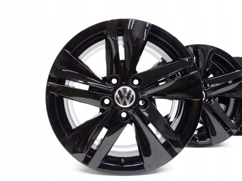 4x Alufelge 16 Zoll 7.0" 5x112 48ET Glanz Schwarz 5H0601025 VW Golf Viii FEL7629797730sq