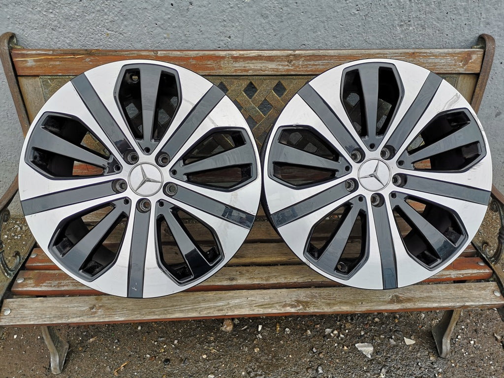 1x Alufelge 18 Zoll 8.0" 5x112 38ET Glanz Schwarz A2534014600 Mercedes-Benz Glc FEL6500039223rw
