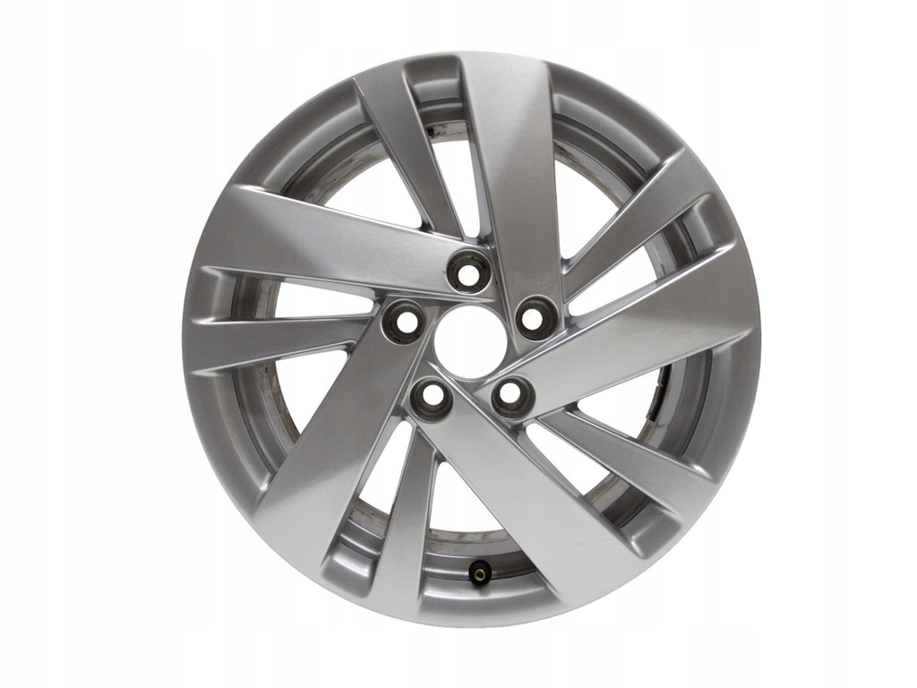 1x Alufelge 15 Zoll 5.5" 5x100 40ET Glanz Silber 2G0601025BB VW Polo Rim Wheel