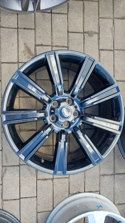 1x Alufelge 22 Zoll 9.5" 5x120 49ET Glanz Schwarz GK6M-1007-AA Land Rover I FEL2061425511co