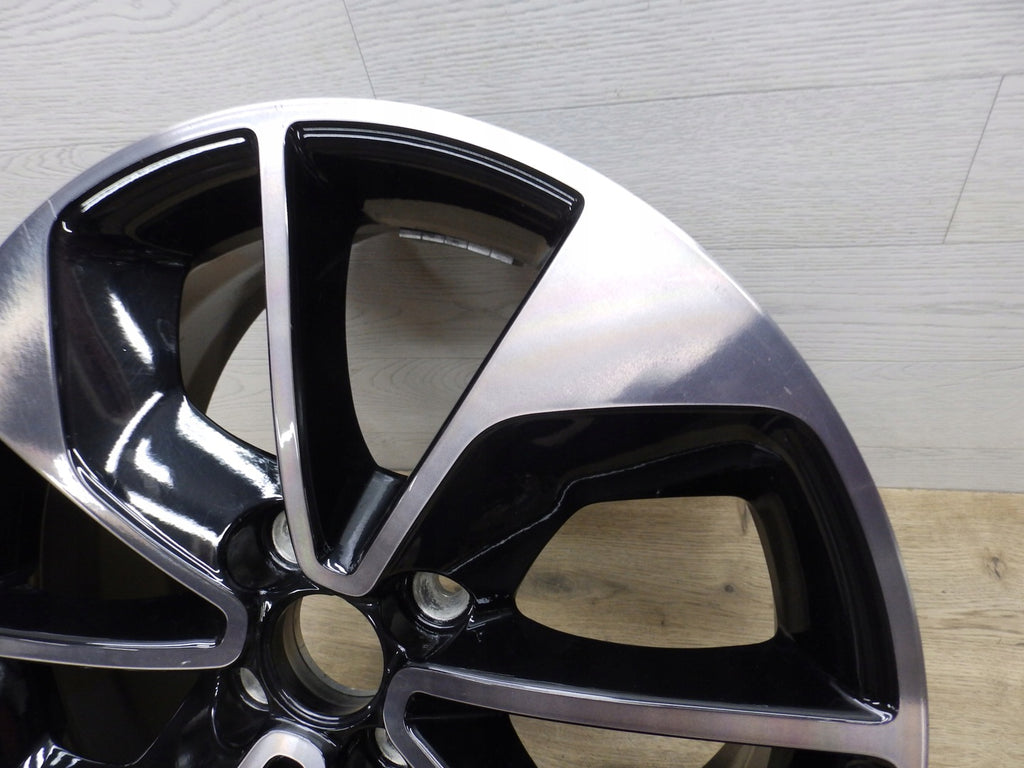 1x Alufelge 16 Zoll 6.5" 4x100 44ET Glanz Schwarz 403009007R Renault Clio Iv