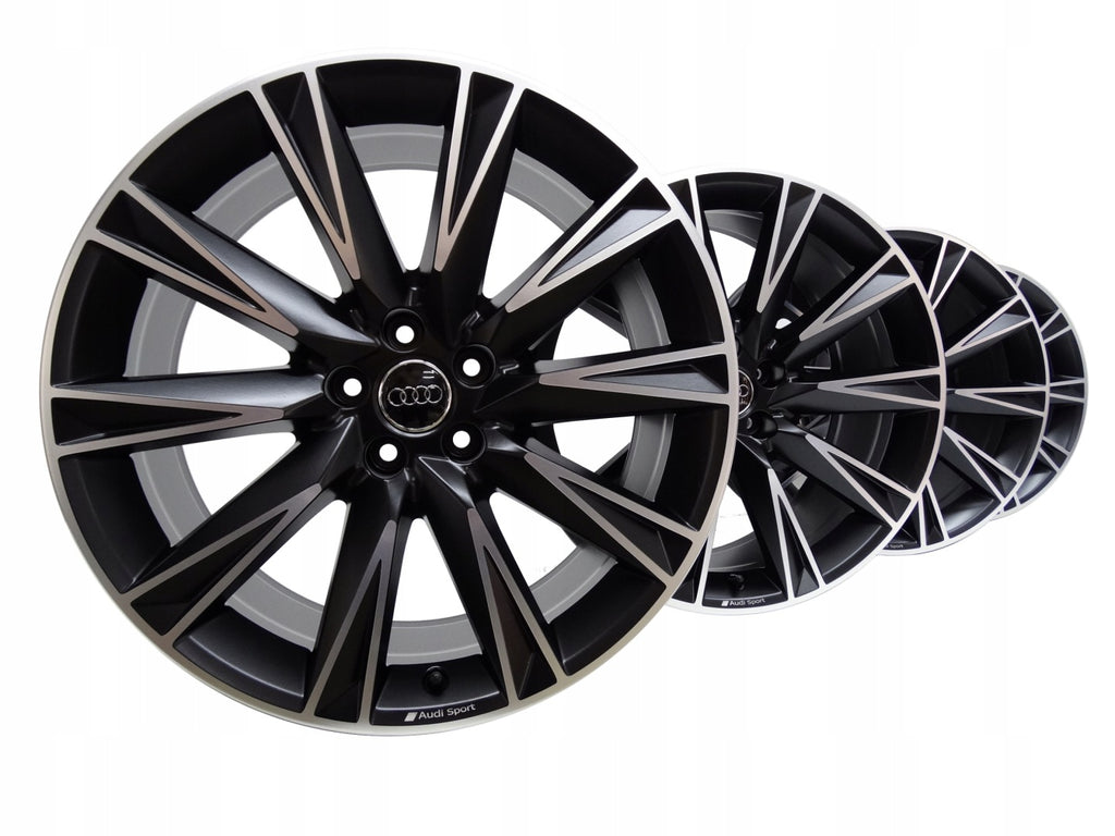 4x Alufelge 20 Zoll 9.0" 5x112 38ET Glanz Schwarz 4KE071490A Audi E-Tron FEL1000583392sw