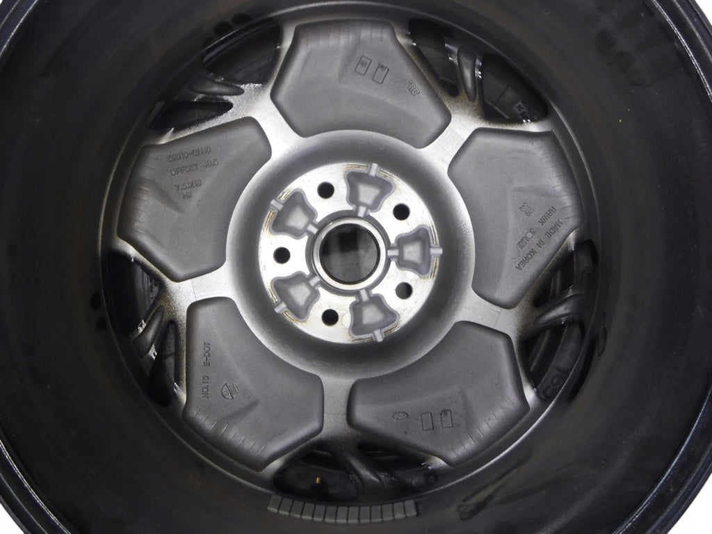 1x Alufelge 19 Zoll 7.5" 5x114.3 49 5ET Glanz Schwarz 52910-G1110 Hyundai FEL1271061444kr