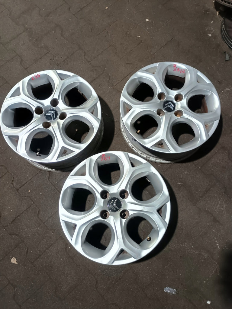 1x Alufelge 16 Zoll 6.0" 4x108 22ET Glanz Silber 9687753077 Citroën C3 Ii FEL3085974392yc