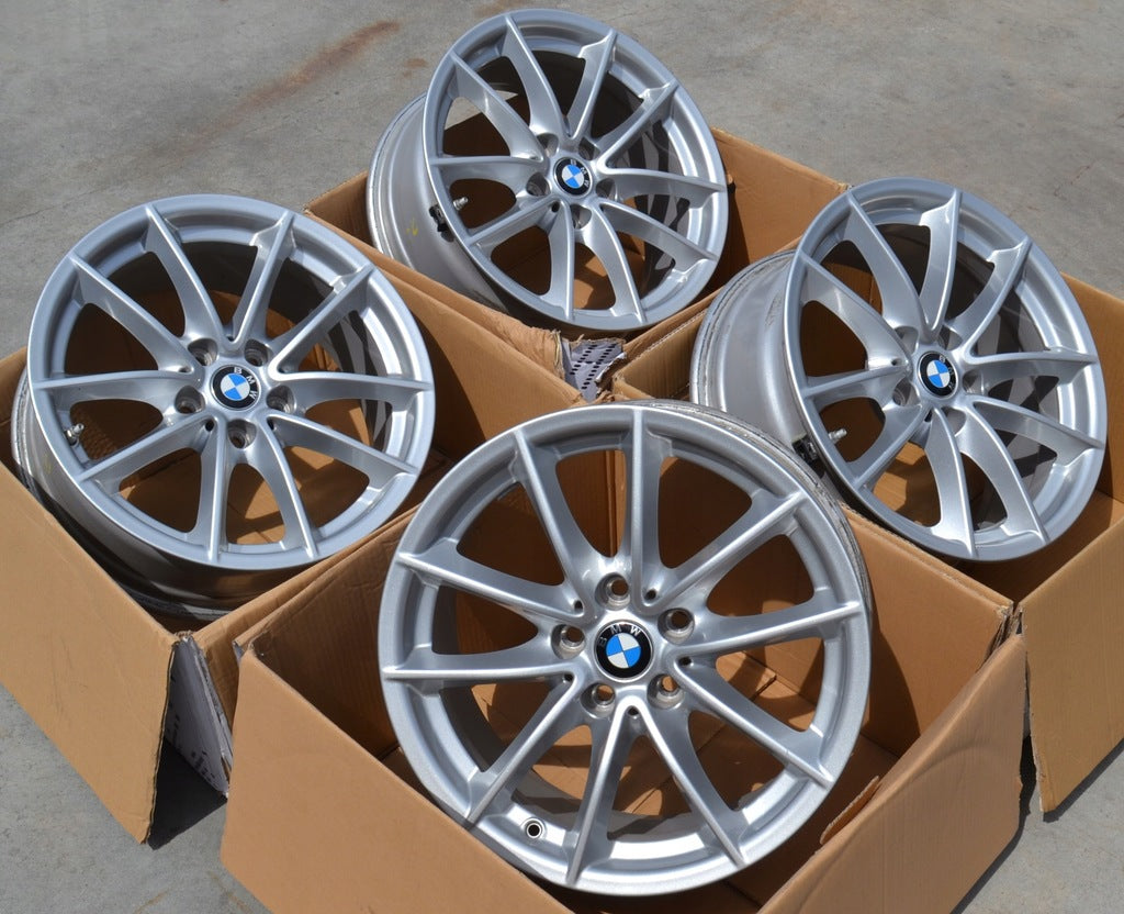 4x Alufelge 17 Zoll 7.5" 5x112 27ET Glanz Silber 6868217 BMW 5 G30 G20 Rim Wheel FEL7737645814oi